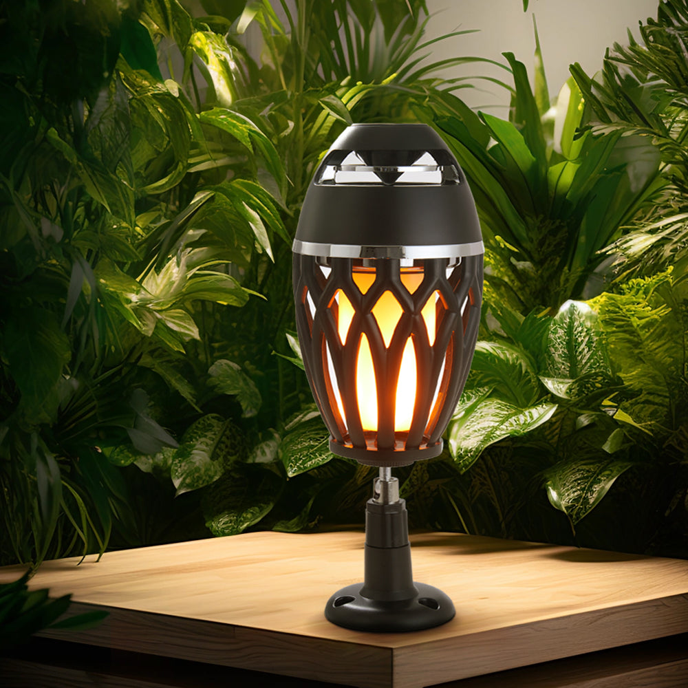 Portable Flame Lamp Speaker With Dual Mounting Modes And Long-lasting Battery Life