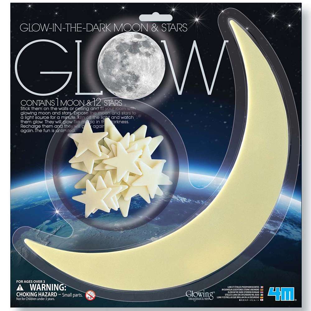 Glow-in-the-dark Moon & Stars
