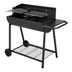 Outdoor Garden Charcoal Grill With Rear Baffle