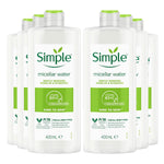 Kind To Skin Make-up Remover Micellar Cleansing Water, 6 Pack, 400ml | Set of 6 | White