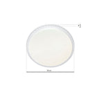 Cruz Led Modern Ceiling Light With Fully Adjustable Brightness And Colour Temperature Via Included Remote Control | 50cm | White