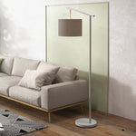 Floor Lamp With 350 Degree Rotating Lampshade Led Bulb | One Size | Gray