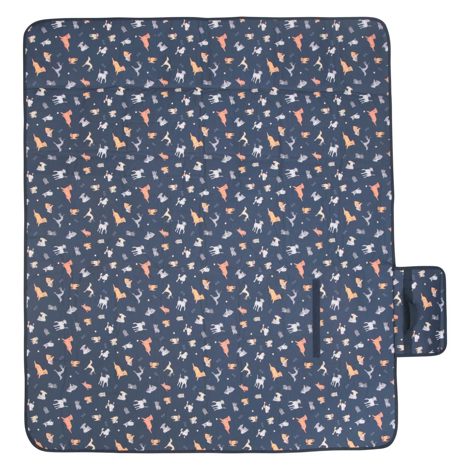 Patterned Picnic Blanket | One Size | NavyBlue