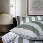 High Point Cotton Printed Duvet Cover Set | Single | Green