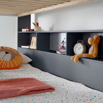 Oliver Triple Sleeper Storage Bunk Bed With Drawer With Memory Foam Mattresses | Small Double | Grey
