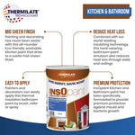 Insopaint Kitchen & Bathroom Paint - Best Anti-mould Protection, Insulating Walls & Ceilings | 5l | Manhattan Grey
