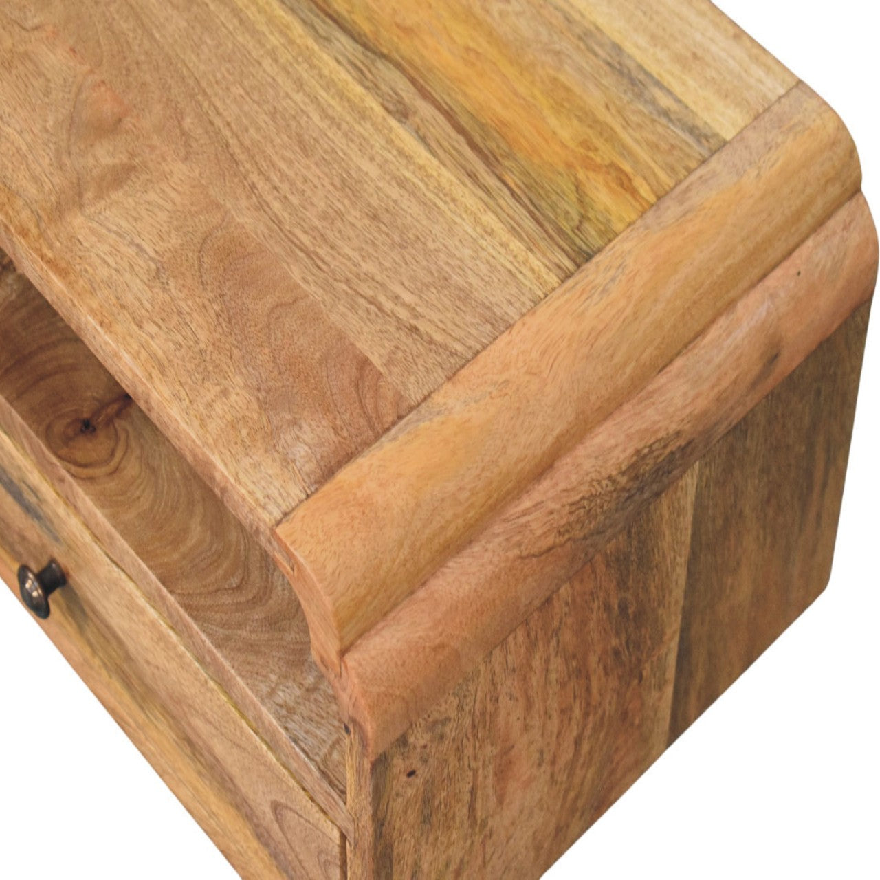 Avora Wall-mounted Bedside – Solid Wood, Oak-ish Finish