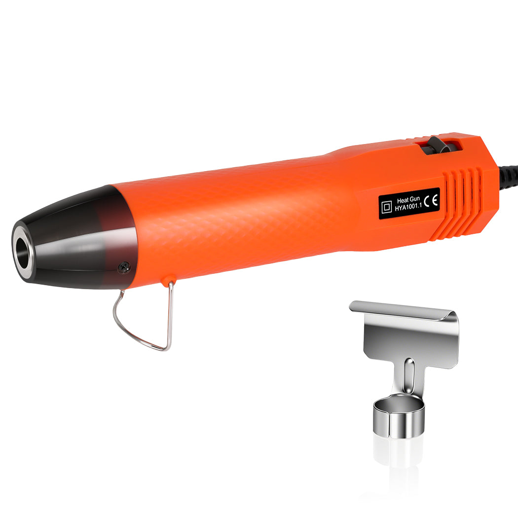 Hot Air Gun Portable Mini Heat Gun For Diy Crafts Shrink Wrapping | Orange