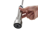 Stainless Steel Kitchen Faucet With Pull Down Spring Spout And Pot Filler | Brushed Nickel