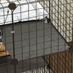 Indoor Cat Cage With Diy Customisable Design | 105cm | Black