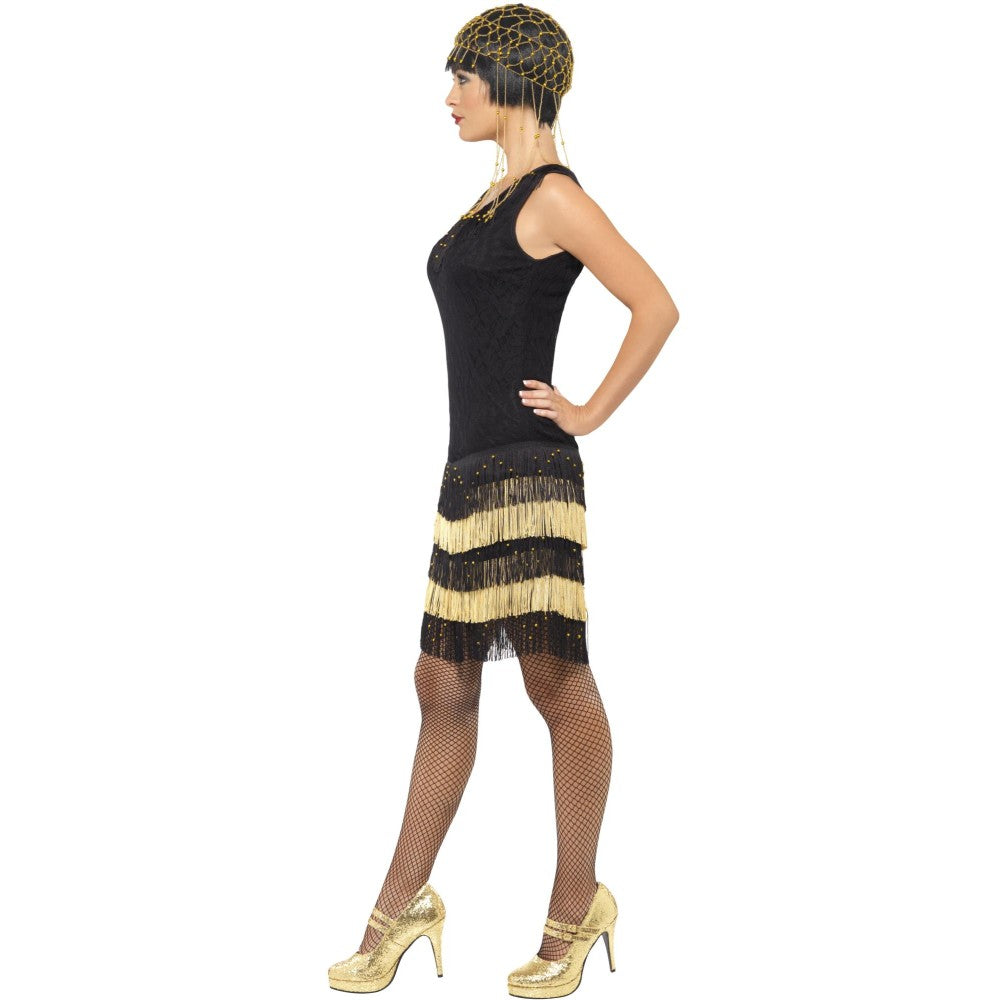 1920s Fringed Flapper Costume | Medium