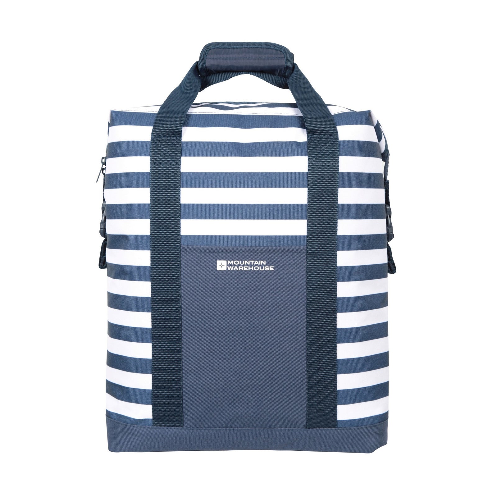 Contrast Striped Beach Cool Bag | One Size | NavyBlue