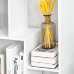 Multipurpose 8 Grid Bookshelf Decorative Shelf | One Size | White