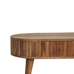 Solid Wood Stripe Coffee Table