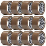 Brown Packing Tape 48mm X 66m Strong Parcel Box Tape | 12 Rolls | Brown