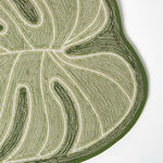 Green Leaf Bath Mat 100% Cotton, 65 X 80 Cm