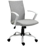 Linen Swivel Office Chair Task | Dove Gray