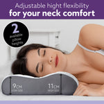 Premium Cervical Neck, Head, Back & Shoulder Support, Shredded Orthopaedic Memory Foam, Bamboo Washable Cover