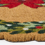 Coir Doormat Christmas Wreath, 50 X 50 Cm