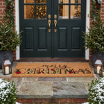 Extra-wide Coir Merry Christmas Doormat, 120 X 40cm