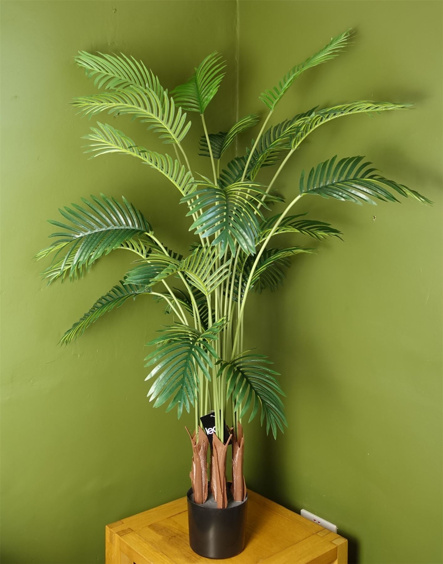 150cm Large Artificial Areca Palm Tree Potted In Black Pot