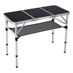 Folding Camping Table With Carrying Handle | Black