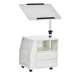 End Table Nightstand 360 Degree Adjustable Height And Angle