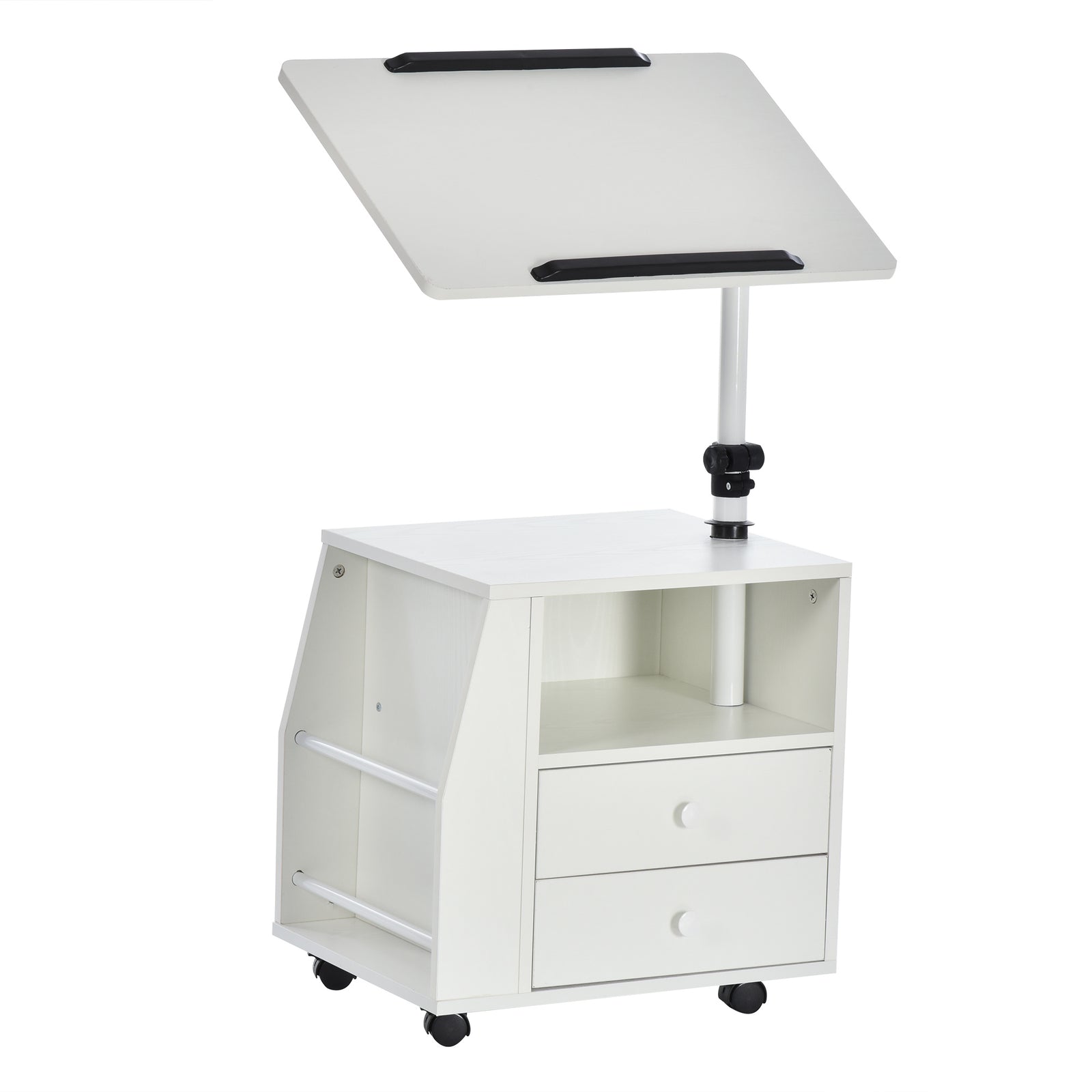 End Table Nightstand 360 Degree Adjustable Height And Angle