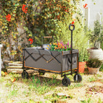 160l Festival Trolley, Heavy Duty With Tailgate | Gray