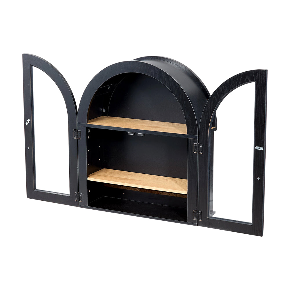 Arched Wall Cabinet With Adjustable Shelf
