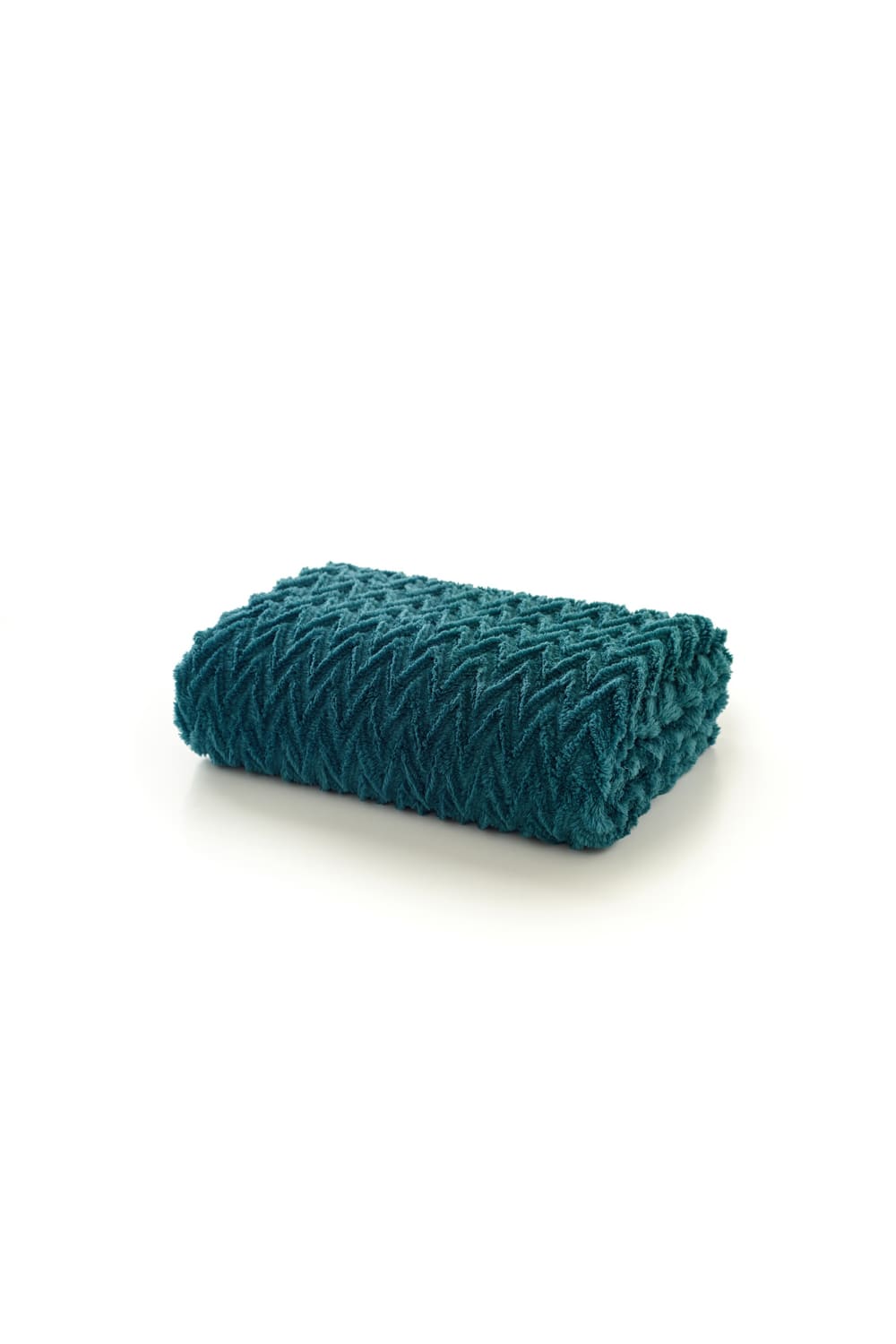 Tadcaster Supersoft Warm Chevron Designn Throw – 140x180cm Blanket | 140cm x 180cm | Teal