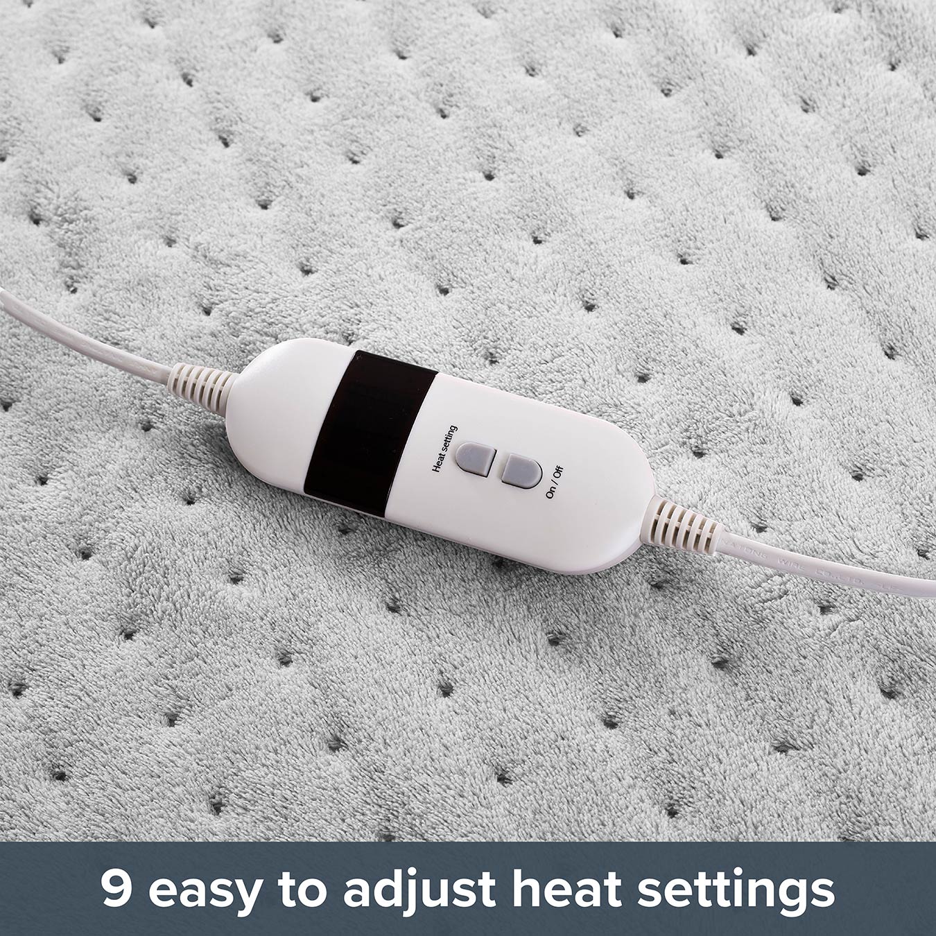 Comfort Control Heated Throw | Gray