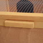 94 Cm Wooden Tortoise House Turtle Habitat Small Reptile Cage | Yellow