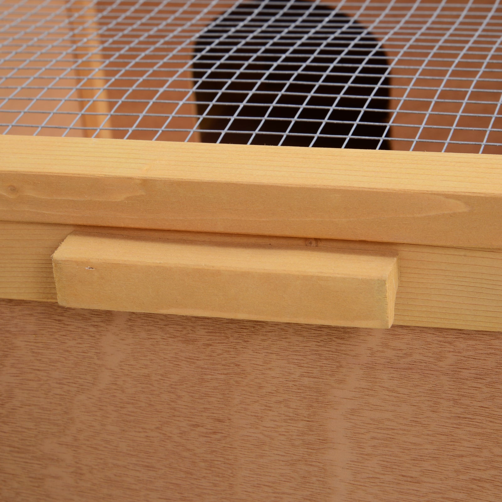 94 Cm Wooden Tortoise House Turtle Habitat Small Reptile Cage | Yellow