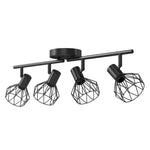 Emitto Led Spot Ceiling Light 4-way Adjustable Vintage Black Metal E14 Fixture