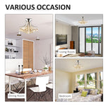 Modern K9 Crystal Chandelier Ceiling Lighting 3 Light
