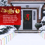 Multi Coloured Candy Cane Led Pathway Lights 4 Pack