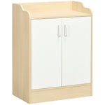 Shoe Cabinet W/ 3 Shelves For 9 Pairs Of Shoes Space Saving
