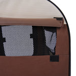 Folding Fabric Soft Pet Crate Dog Cat Travel Carrier Cage Kennel House