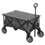 Folding Garden Trolley With Folding Board | Dark Gray