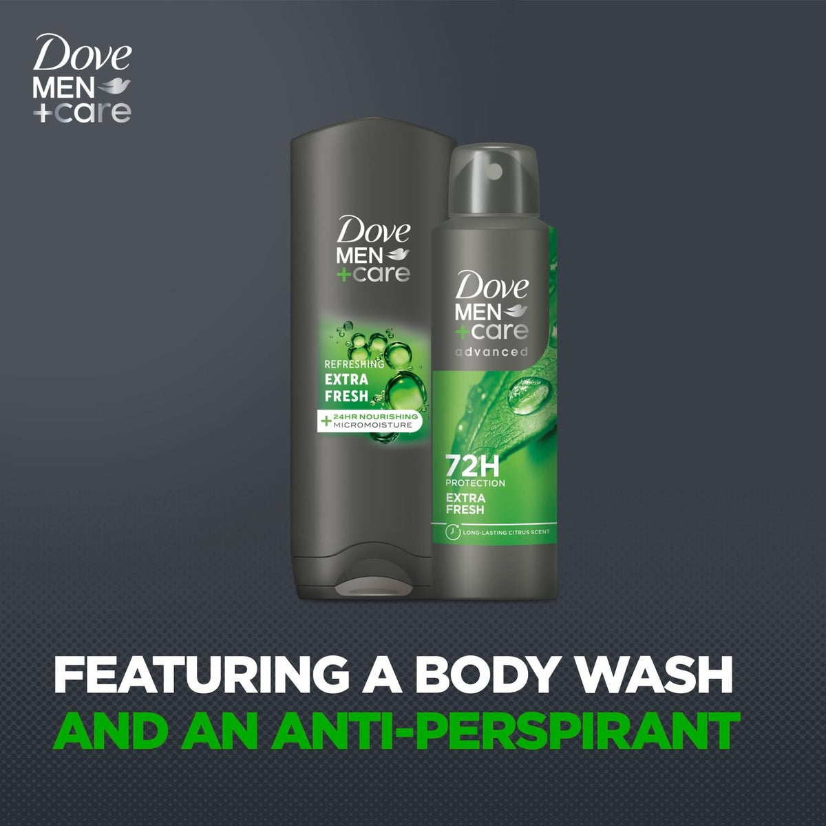 Refresh And Care Duo Gift Set For Him, Body Wash And Deodorant | Set of 1