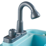 Electric Dishwasher Play Sink Toy Set With Running Water | Blue