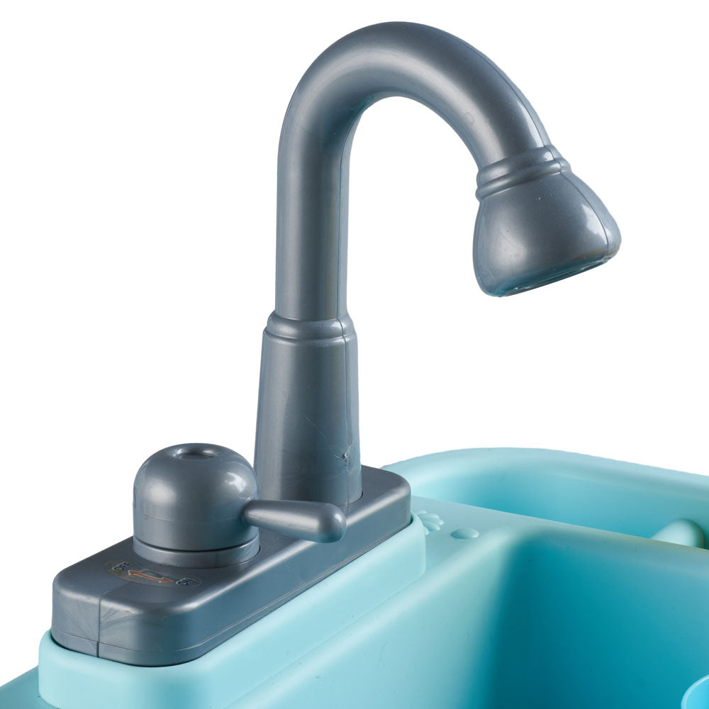 Electric Dishwasher Play Sink Toy Set With Running Water | Blue
