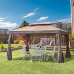 3 X 4m Garden Metal Gazebo Marquee Patio Party Tent Canopy