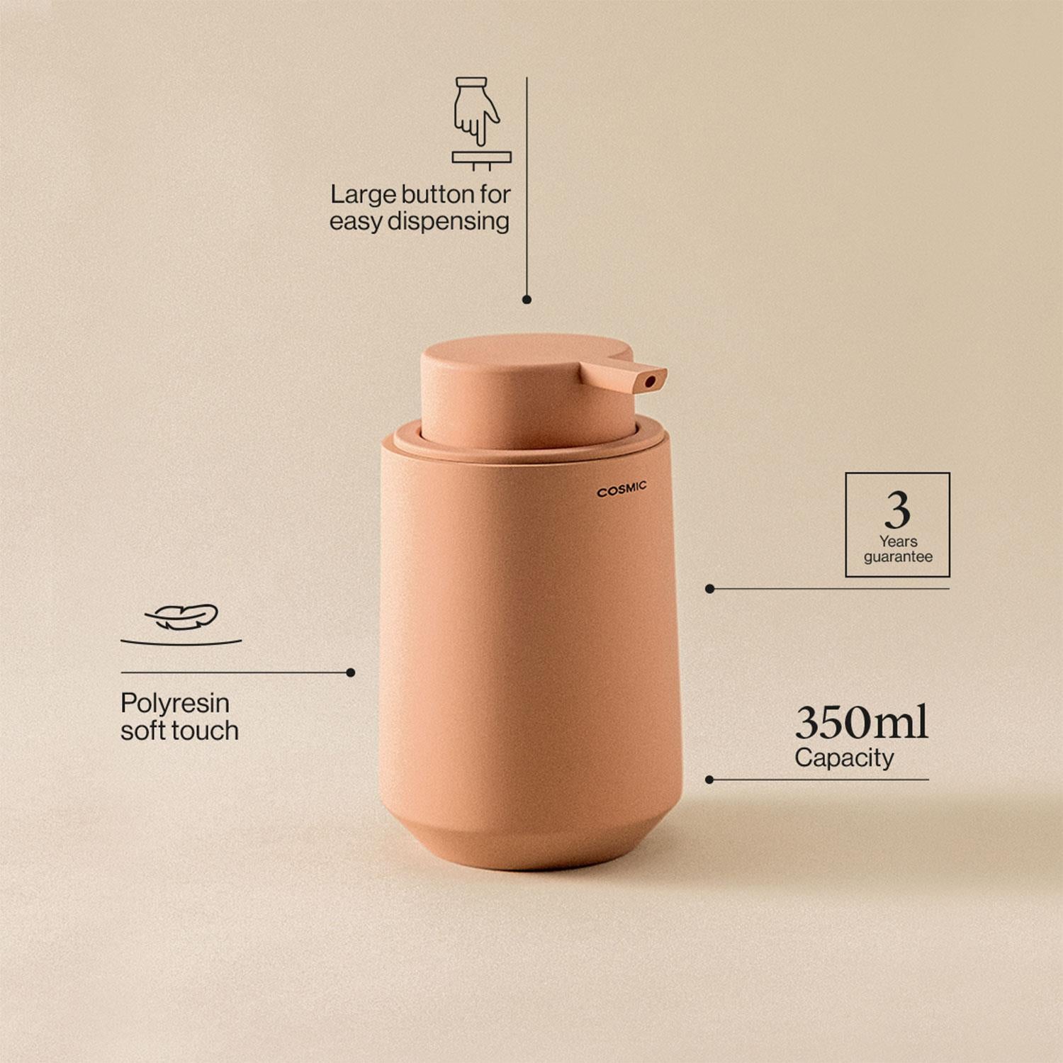 Soap Dispenser, 350ml, Durable. Non-drip Nozzle Green, Saona Collection