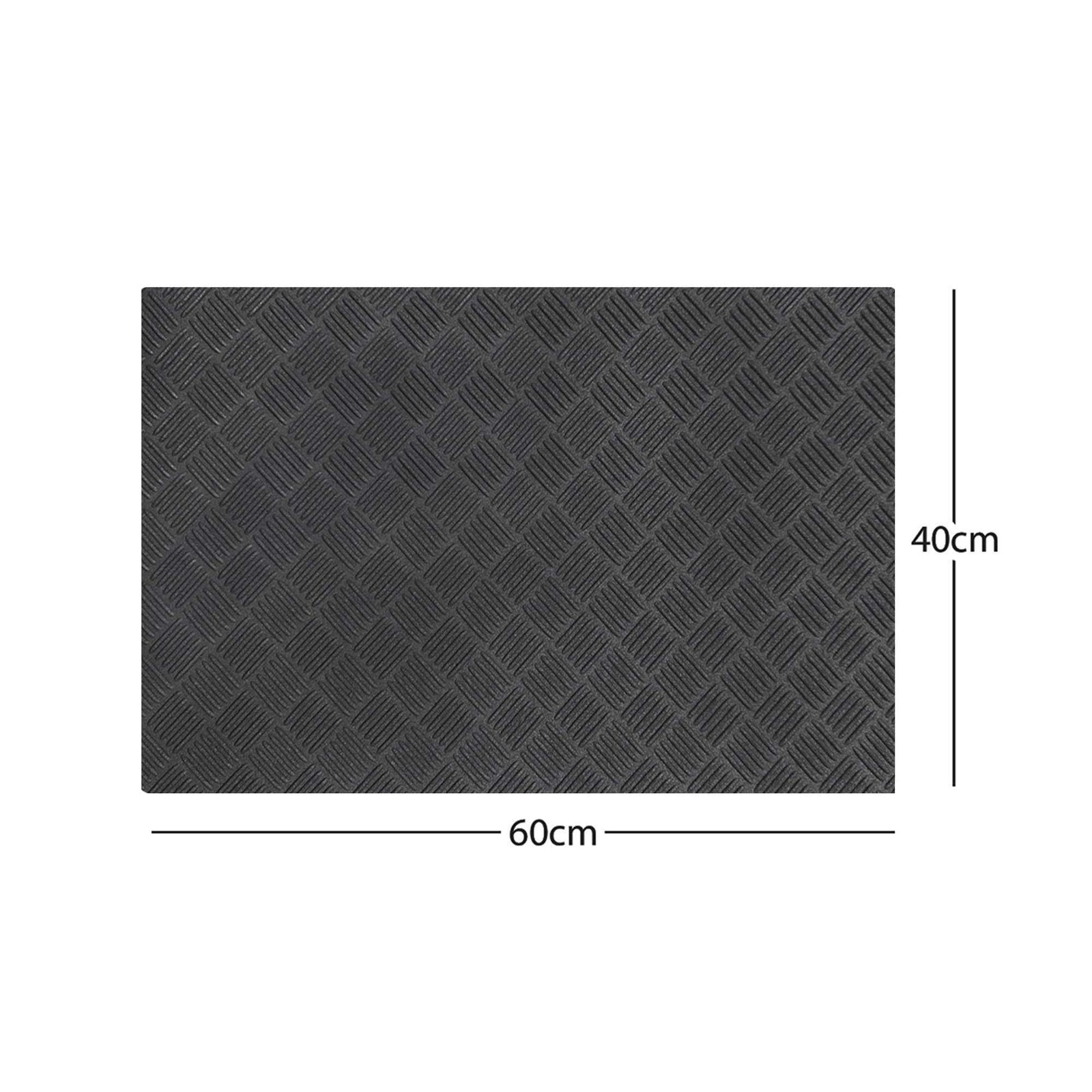 Eco Rubber Doormat | 40 x 60cm | Black