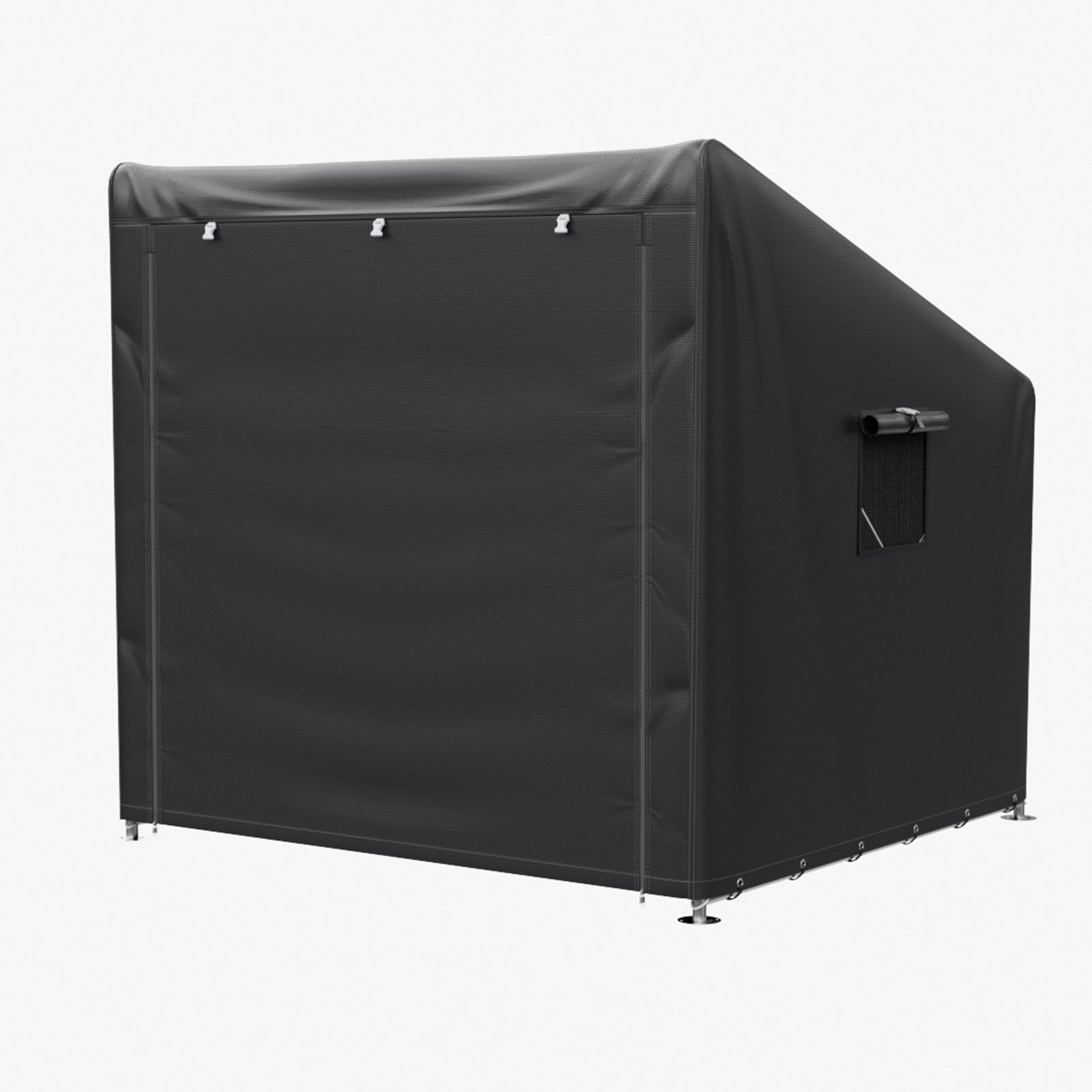 6 X 5ft Outdoor Garden Storage Shelter Bike Tent With Roll-up Zipper Door | Black