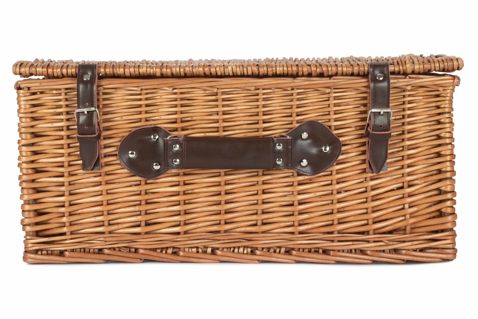 Wicker 56cm Double Steamed Picnic Basket | Brown