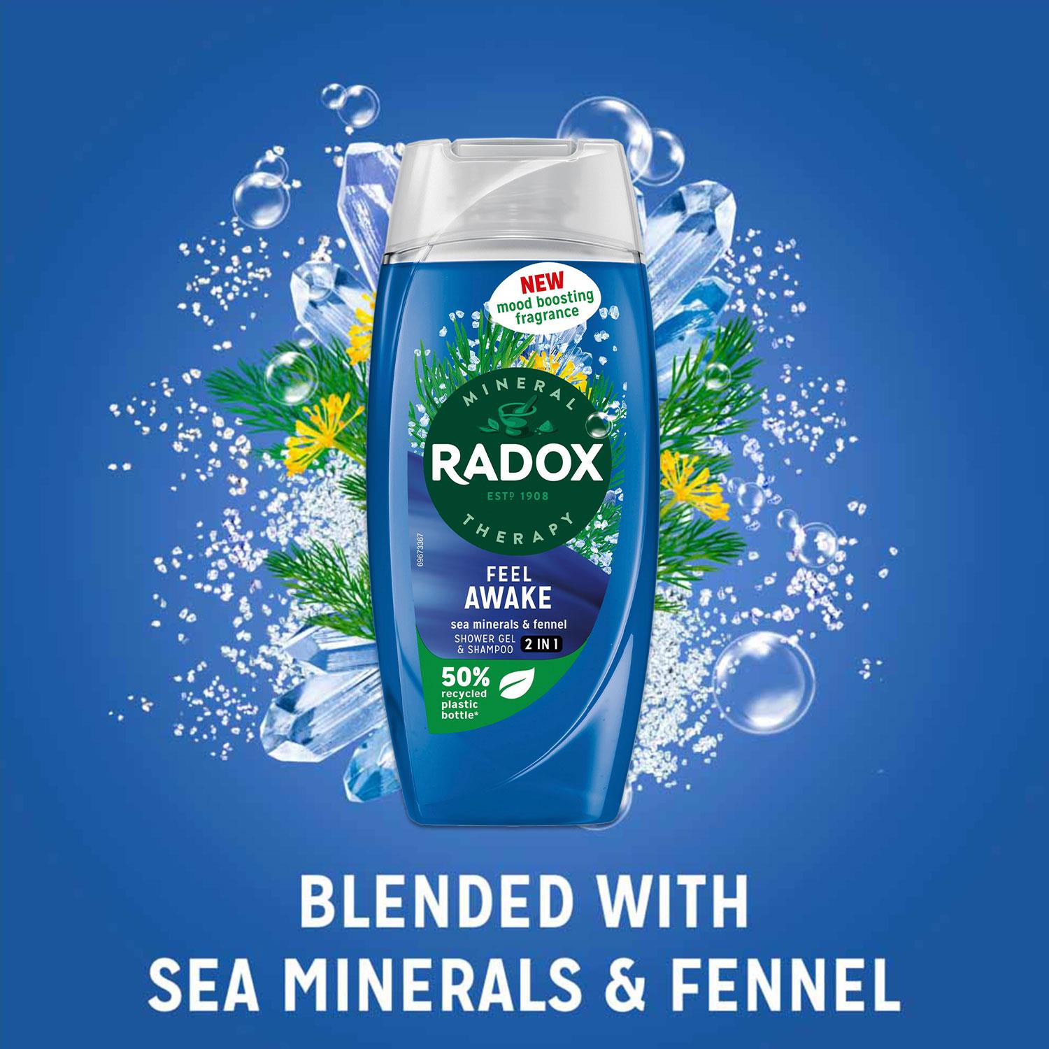 Body Wash & Shampoo 2in1 Feel Awake With Fennel & Sea Minerals, 225ml, 3pk | 3 | Blue