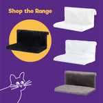 Petlicity Black Radiator Cat Bed With Removable Faux Fur Cover And Metal Frame